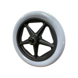 Rueda Antipinchazos PU 8x1.1/4 (200x30) Gris Rayada Zoom