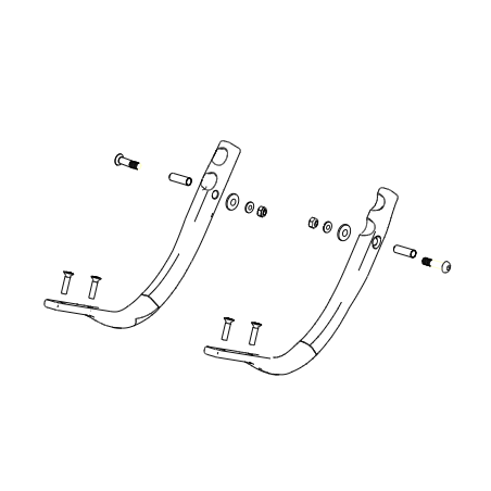 Reposapiés silla de ruedas Q50 R Carbon