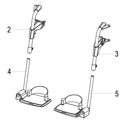 Reposapiés silla de ruedas Quickie Q100R / Q200R