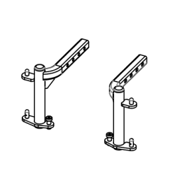 Soportes reposapiés silla de ruedas Q100R / Q200R