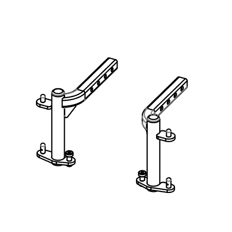 Soportes reposapiés silla de ruedas Q100R / Q200R