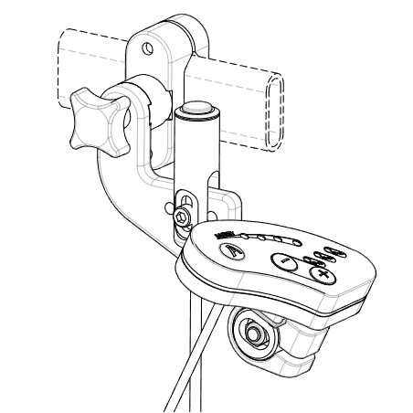 Kit pulsador + pantalla de control + soporte Emplulse R20