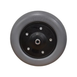 Rueda Antipinchazos PU 7x1.3/4 (175X40) Rayada Gris