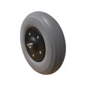 Rueda PU 8x2 (200x50) Gris Rayada