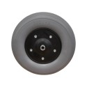 Rueda PU 8x2 (200x50) Gris Rayada