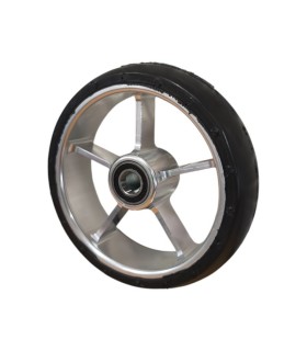 Rueda Aluminio  5x1 1/4 (125x32) 5 Radios Lisa