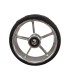 Rueda Aluminio  5x1 1/4 (125x32) 5 Radios Lisa