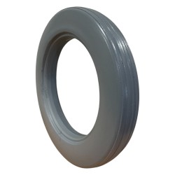 Cubierta Antipinchazos PU 12.1/2 x 2.1/4 Rayada Gris