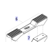 Cubierta de goma pedal Grúa Invacare ISA