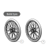 Rueda Antipinchazos 20x1.75  silla Karma eFlexx