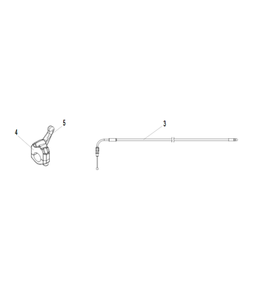 Gatillo con cable actuador basculación y reclinación silla Relax 2
