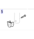 PAR de anclajes reposapies Silla Invacre Clematis