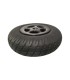 Rueda completa 2.80/2.50-4. 5 radios maciza negra Quickie