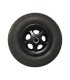 Rueda completa 2.80/2.50-4. 5 radios maciza negra Quickie