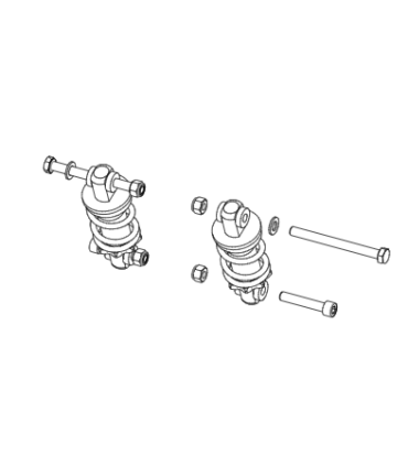 Suspensión armortiguación silla de ruedas Q100R / Q200R