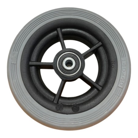 Rueda 5.5 pulgadas (140x40) Maciza Lisa Gris