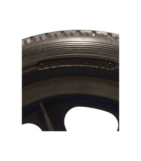 Rueda Antipinchazos PU 12.1/2 x 2.1/4 Negra 6 Radios