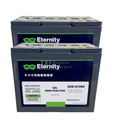 PAR de Baterías ETERNITY G04-12066 2 12V 80Ah