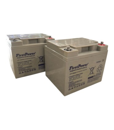 PAR de baterías FirstPower LFP1250SG 12v 50Ah