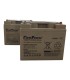 PAR de baterías FirstPower LFP1250SG 12v 50Ah