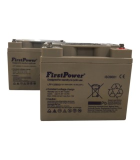 PAR de baterías FirstPower LFP1250SG 12v 50Ah