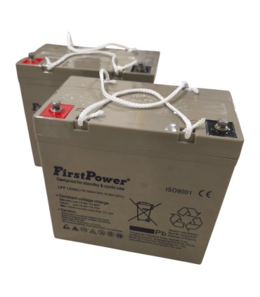 PAR de baterías FirstPower LFP1255G 12V 55Ah