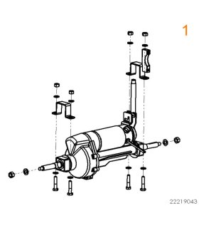 Motor completo 6 km/h scooter sterling S400 y S425