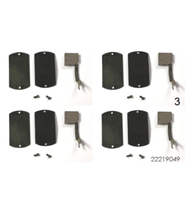 KIT 4 escobillas motor scooter sterling S700