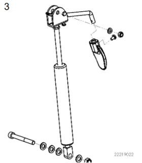 Actuador de gas manillar Scooter Sterling S400 S425 S700