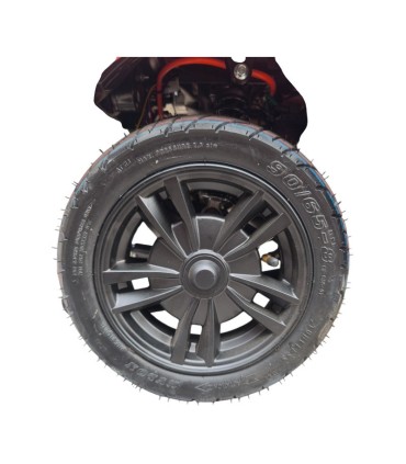 Cubierta Neumática 90/65-8 Negra Racing Tubeless NYLON Madagaskar