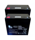 PAR de baterías LongWay 6-EVF-75 12v 75Ah
