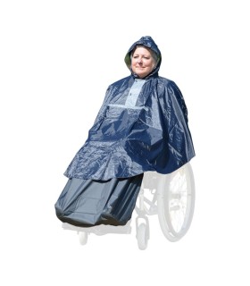 Chubasquero impermeable silla de ruedas (sin mangas)