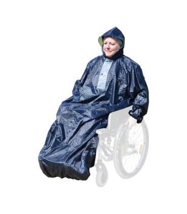 Chubasquero impermeable silla de ruedas (con mangas)