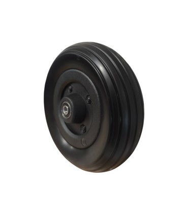Rueda Antipinchazos PU 7x2 (178x53) Negra Rayada