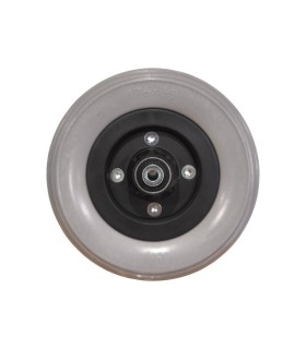 Rueda Antipinchazos PU 7x2 (178x53) Gris Rayada