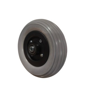 Rueda Antipinchazos PU 7x2 (178x53) Gris Rayada