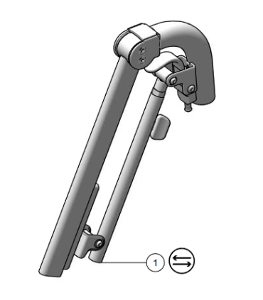 Reposapiés elevable manual silla de ruedas eléctrica Karma