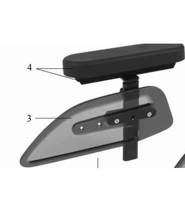 Reposabrazos completo silla de ruedas Ottobock