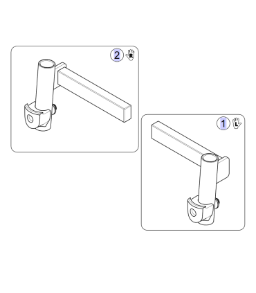 Soporte reposapiés silla de ruedas Invacare (varios modelos)