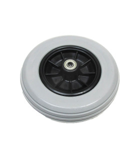 Rueda Antipinchazos PU 7x1.3/4 180x44 (47-93) Gris Rayada