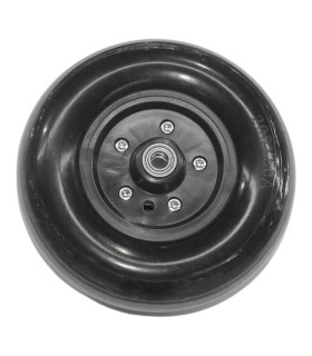 Rueda Antipinchazos PU 8x2 200x50 Negra Rayada