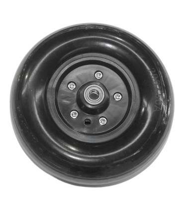 Rueda Antipinchazos PU 8x2 200x50 Negra Rayada