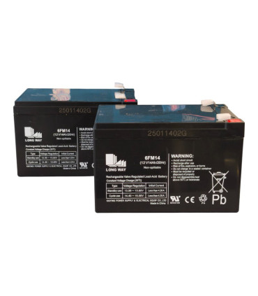 PAR de baterías LongWay 6FM14 12V 14Ah