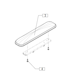 Almohadilla reposabrazos confort 400mm silla de ruedas Q700
