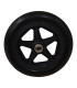 Rueda Antipinchazos PU 7x1.1/4 (180x30) Negra Rayada