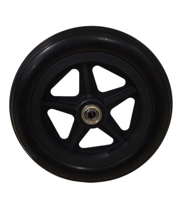 Rueda Antipinchazos PU 7x1.1/4 (180x30) Negra Rayada