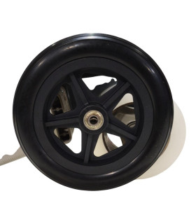 Rueda Antipinchazos PU 7x1.1/4 (180x30) Negra Rayada