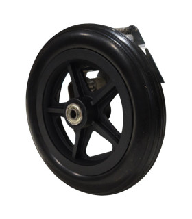 Rueda Antipinchazos PU 7x1.1/4 (180x30) Negra Rayada