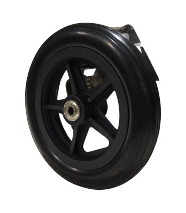 Rueda Antipinchazos PU 7x1.1/4 (180x30) Negra Rayada