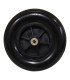 Rueda Antipinchazos PU 8x2 200x50 Negra Rayada